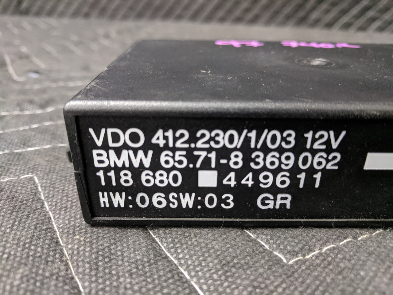 BMW E39 Cruise Control Module VDO 65718369062