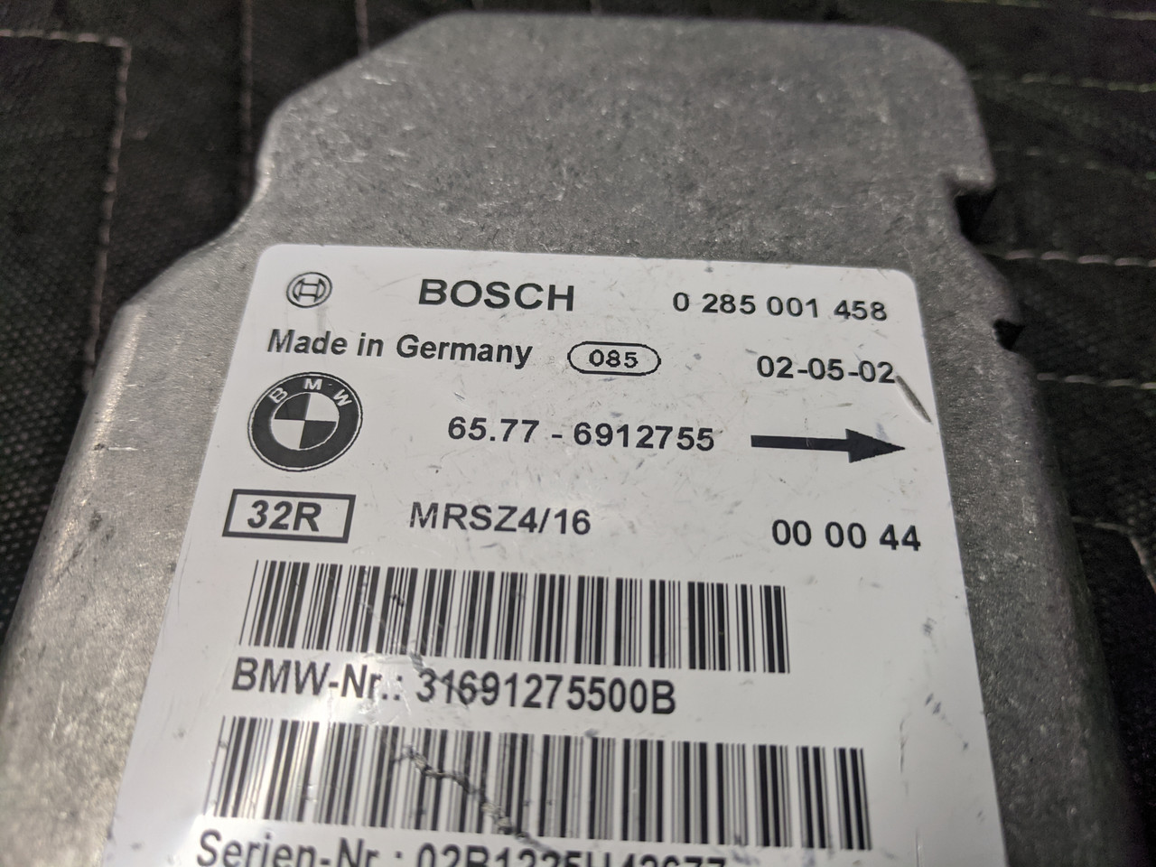 BMW E46 Airbag Control Module Bosch 65776912755