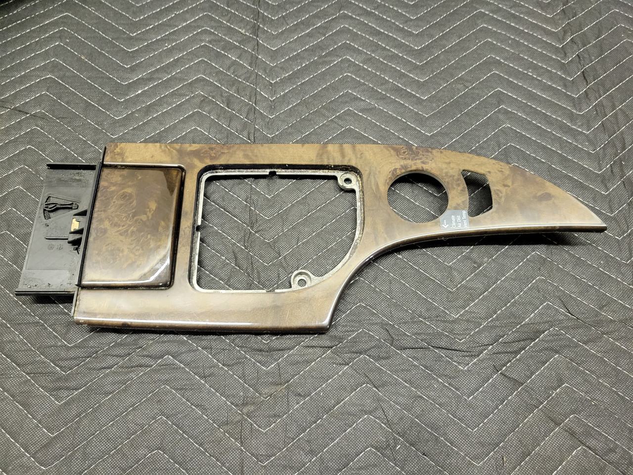 BMW E60/E61 5-Series Center Console Poplar Wood Trim 51166951130