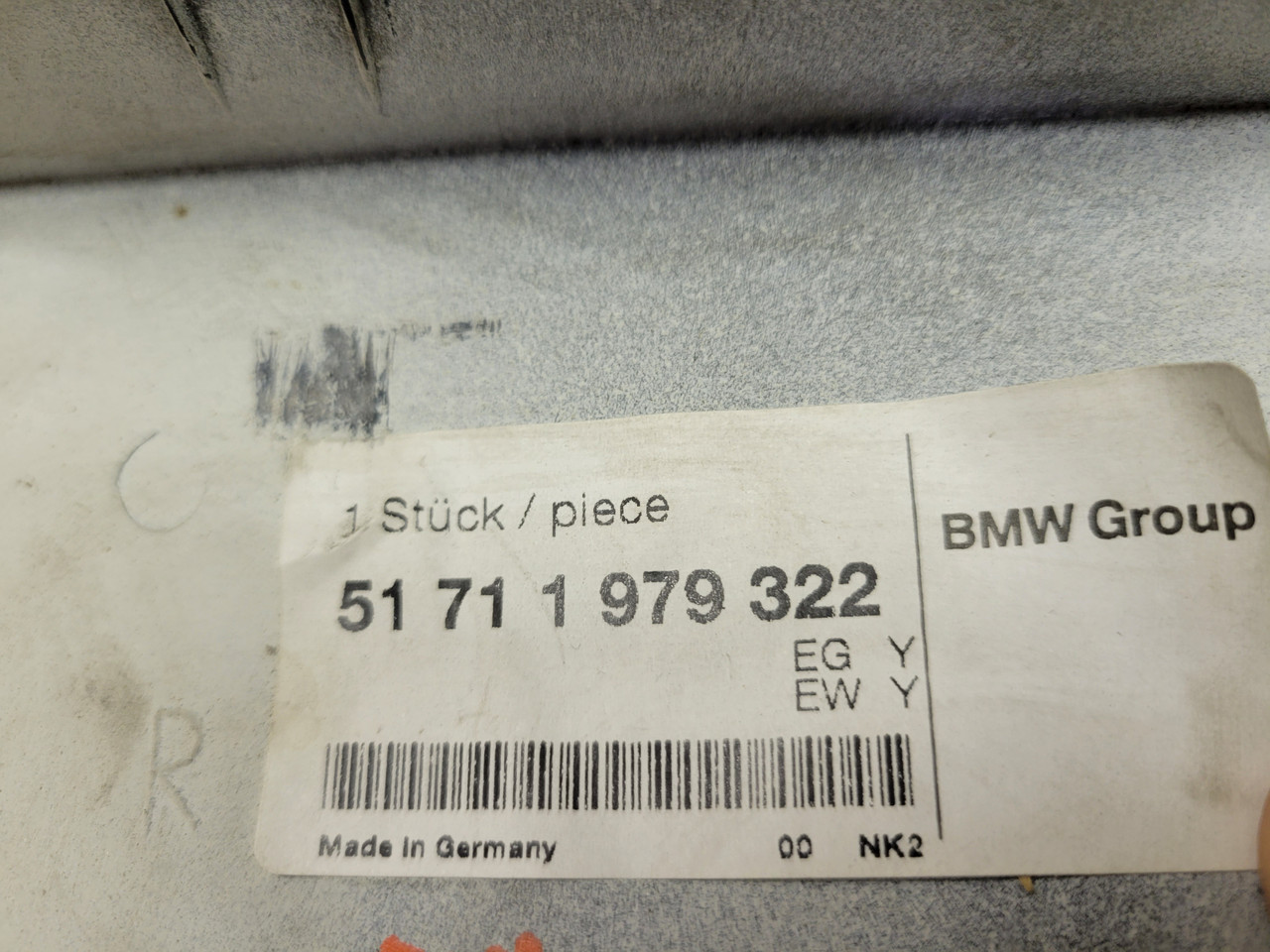 BMW E30 51711979322 | recycleBMWs.com | Used BMW Parts
