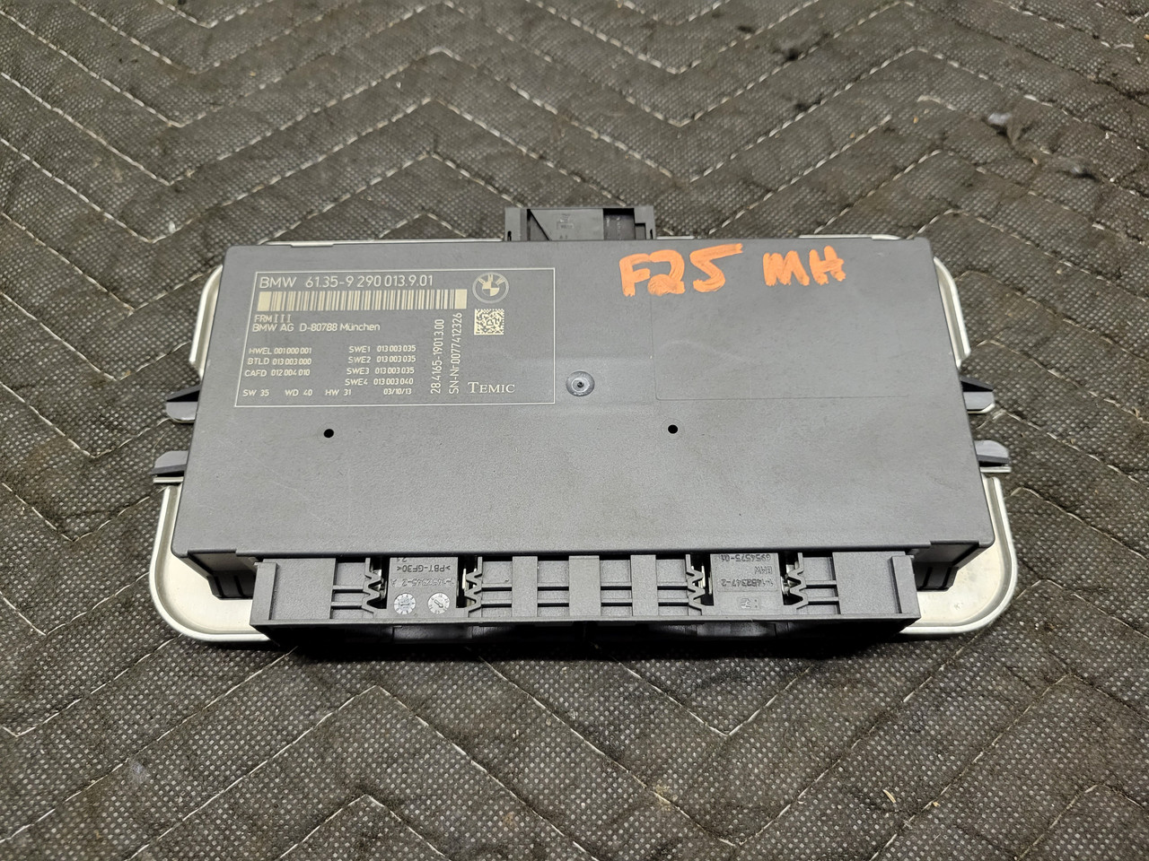 BMW F25 X3 Footwell Module FRM III 61359290013