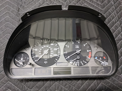 BMW E39 5-Series Instrument Cluster Speedometer Odometer 62118375897 BMW E39 5-Series Instrument Cluster Speedometer Odometer 62118375897
