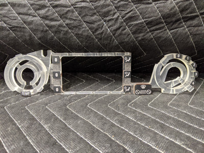BMW E30 3-Series Climate Control Illumination Plate 64111385872 BMW E30 3-Series Climate Control Illumination Plate 64111385872
