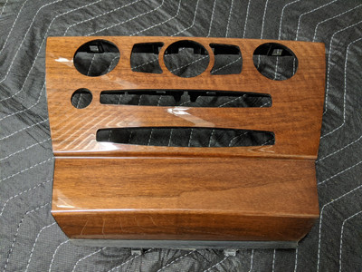 BMW E63/E64 M6 6-Series Instrument Panel Center Trim Cover Walnut 4ME 51167120829 BMW E63/E64 M6 6-Series Instrument Panel Center Trim Cover Walnut 4ME 51167120829
