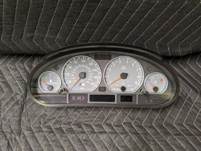 BMW E46 M3 Convertible Instrument Cluster Speedometer SMG 62117834420