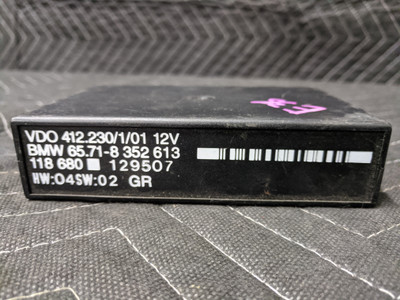 BMW E38/E39 Cruise Control Module VDO 65718352613 BMW E38/E39 Cruise Control Module VDO 65718352613