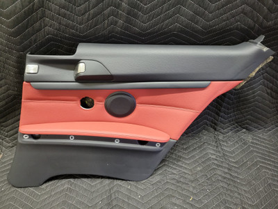 BMW E92 3-Series Coupe Rear Seat Trim Panel Right Coral Red 51437218826 BMW E92 3-Series Coupe Rear Seat Trim Panel Right Coral Red 51437218826