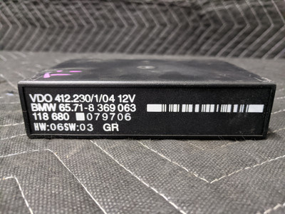 BMW E36 Cruise Control Module VDO 65718369063 BMW E36 Cruise Control Module VDO 65718369063