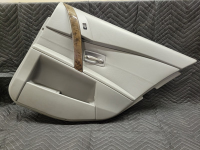 BMW E60/E61 5-Series Rear Right Passenger Door Panel Dakota Leather Grau 51427078746