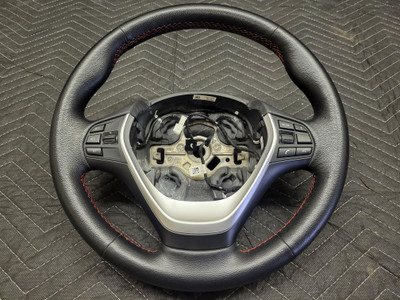 BMW F32 4-Series Heated Leather Sport Steering Wheel Red Stitching 6863207
