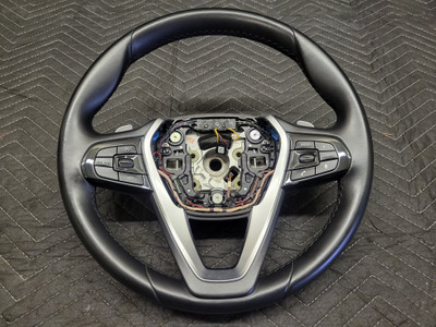 BMW G30/G31 5-Series Leather Sport Paddle Shifter Steering Wheel 32306871732 BMW G30/G31 5-Series Leather Sport Paddle Shifter Steering Wheel 32306871732