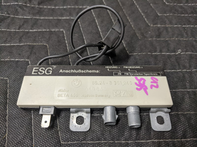 BMW E32/E34 Radio Antenna Amplifier Module 65258351246 BMW E32/E34 Radio Antenna Amplifier Module 65258351246