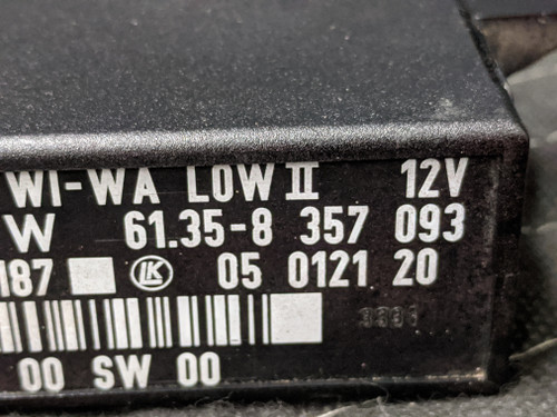 BMW E36 3-Series Windshield Wiper Wash Control Unit Module 61358357093