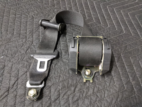 BMW E30 Convertible Upper Right Front Seat Belt Black 72111935612