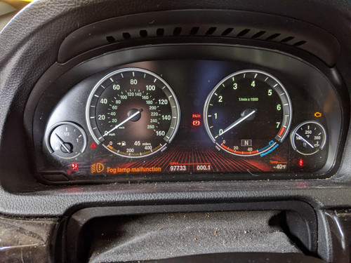 BMW F07 5-Series GT Speedometer Instrument Cluster 62109249574