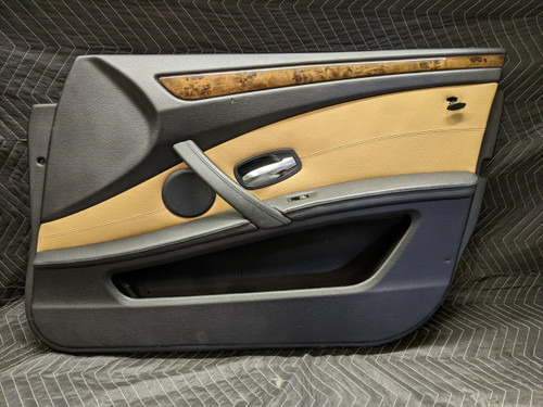 BMW E60 5-Series Front Right Door Panel Dakota Naturbraun 51416983592
