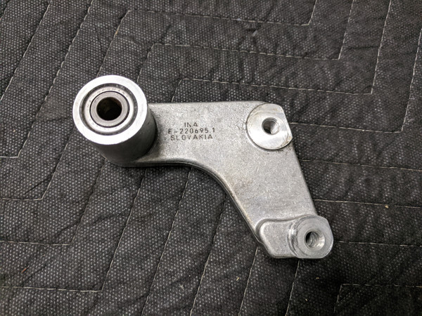 BMW E38 7-Series V12 Alternator Tensioner Pulley Bracket 11281715615