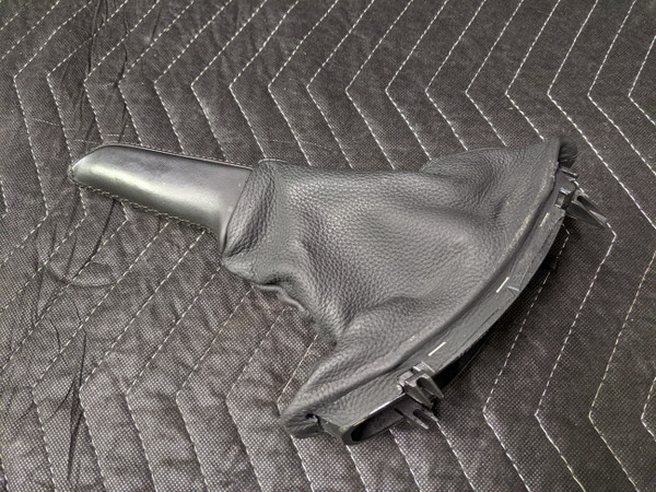 BMW E60/E61 M5 Leather Handbrake Cover Schwarz 34427906341