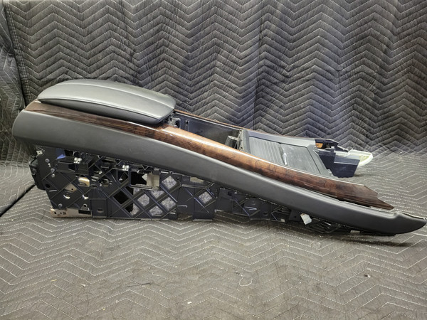 BMW E70 X5 Center Console Black Leather 51166954938