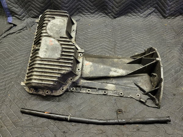 BMW E30 3-Series M42 Engine Oil Pan Suction Pipe Dipstick Tube Set 1715268