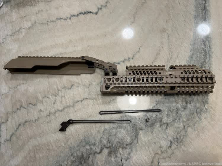T-33 AK Dust Cover Alpha-1 Handguard Rail Set | FDE - NSPEC