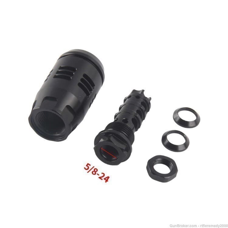 5/8x24 .308 AR10 Flash Hider Flash Can .300BLK AR10 .308 5/8x24