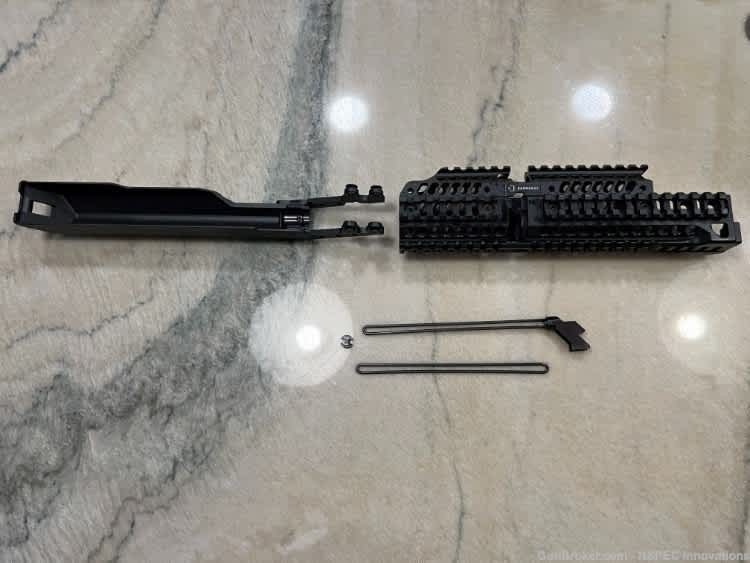 T-33 AK Dust Cover Alpha-1 Handguard Rail Set | Black - NSPEC