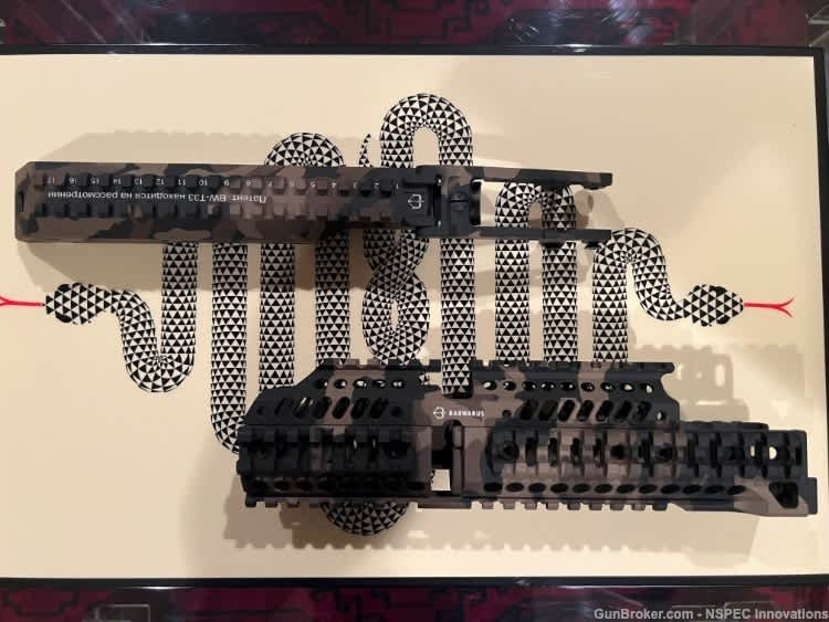 Barwarus Camo Rail Set T-33 AK Dust Cover Alpha-1 Alpha Handguard