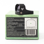 Swampfox Sentinel Auto Green Dot Sight RMSc Swampfox Sight Dot Green RMSc