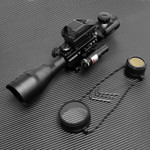 4-12X50 Illuminated Rifle Scope Red Dot Sight Laser Sight Dot Red Scope |