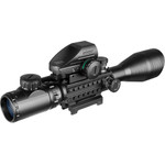 4-12X50 Illuminated Rifle Scope Red Dot Sight Laser