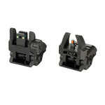 Fiber Optic Iron Sights AR15 Sight Flip Up Front Rear