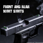 Glock 17 19 22 Night Sight Glow in The Dark Sights