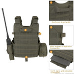 SALE Black Plate Carrier Vest Body Armor Chest Rig
