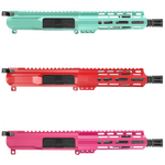 AR15 7" 5.56 Upper Receiver Red Blue Pink
