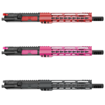 AR15 10" Upper Receiver 5.56 AR15-Upper AR15-Upper-Receiver Red Pink Upper