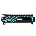 AR15 16" Upper Receiver 5.56 AR15-Upper AR15-Upper-Receiver Blue Camo Upper