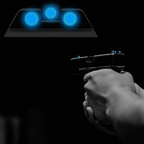 Glock 19 17 Blue Night Sight Sights Glock 17 19 Night Sights Tritium Sight |