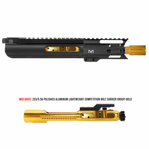 NSPEC Innovations AR15 5" Upper Receiver 5.56 Gold 556 AR-15 Pistol