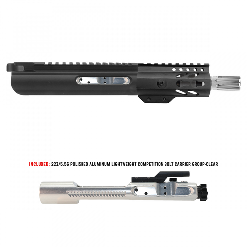 AR15 5" Upper Receiver 5.56 Pistol Silver