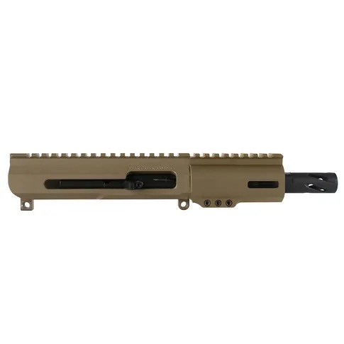4.5" 9mm Flat Dark Earth Cerakote Right Side Charging Bufferless Upper