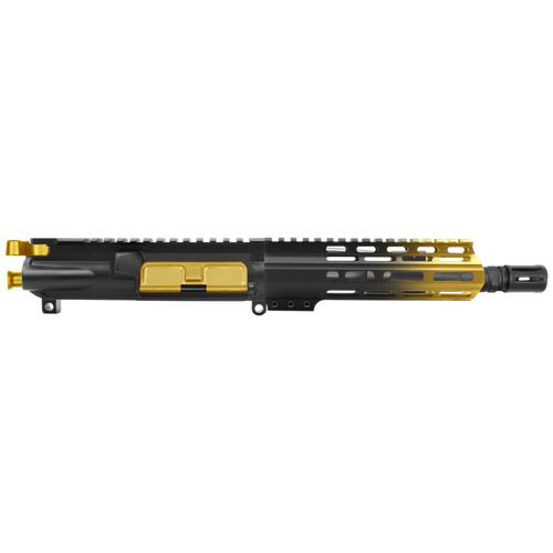 AR15 7.5" Upper Receiver 5.56 AR15-Upper AR15-Upper-Receiver Gold Upper (2)