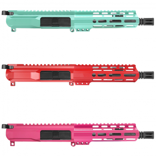 AR15 7" Upper Receiver 5.56 AR15-Upper AR15-Upper-Receiver Red Blue Pink