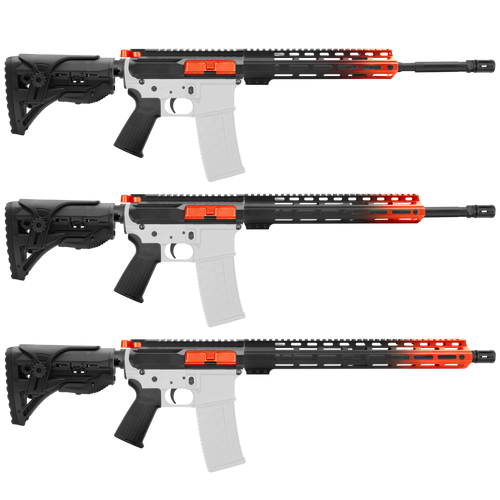 AR15 16" Upper Receiver 5.56 AR15 Upper Lower Build Kit Lower Parts Kit (7)