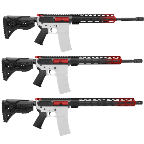 AR15 16" Upper Receiver 5.56 AR15 Upper Lower Build Kit Lower Parts Kit (9)