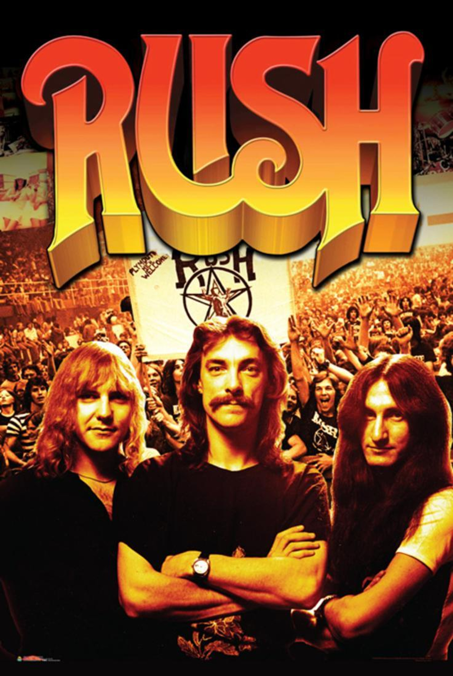 Rush Band and Concert Background Poster