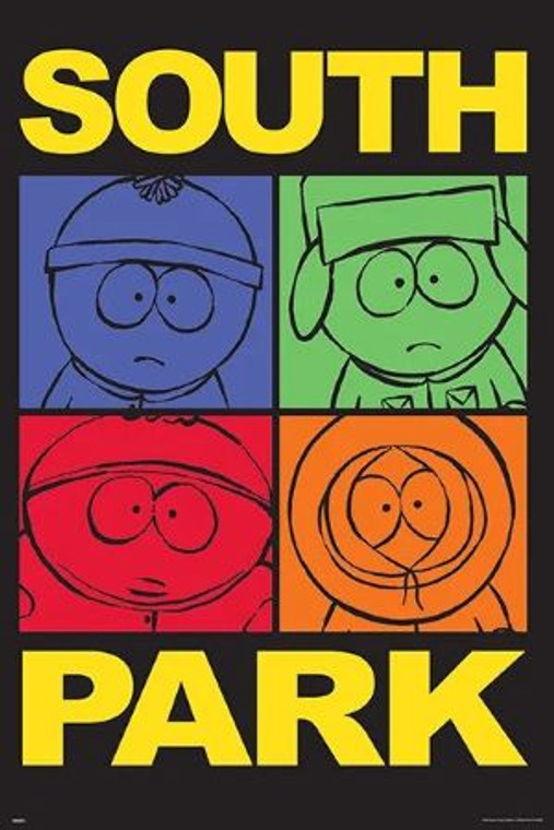 South Park - Color Quad Cast Poster