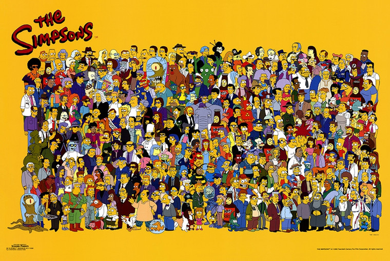 The Simpsons Cast (Horizontal) Poster