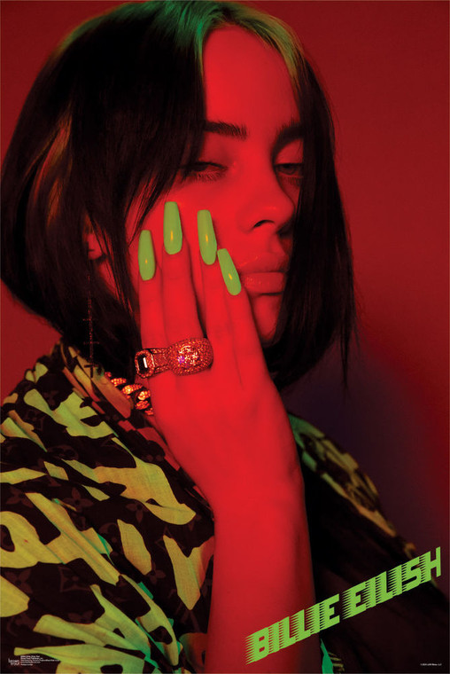 Billie Eilish - Green Nails poster