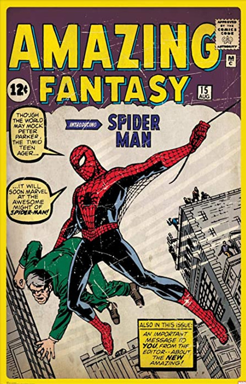 Marvel Comics - Spiderman - Amazing Fantasy Comic Cover